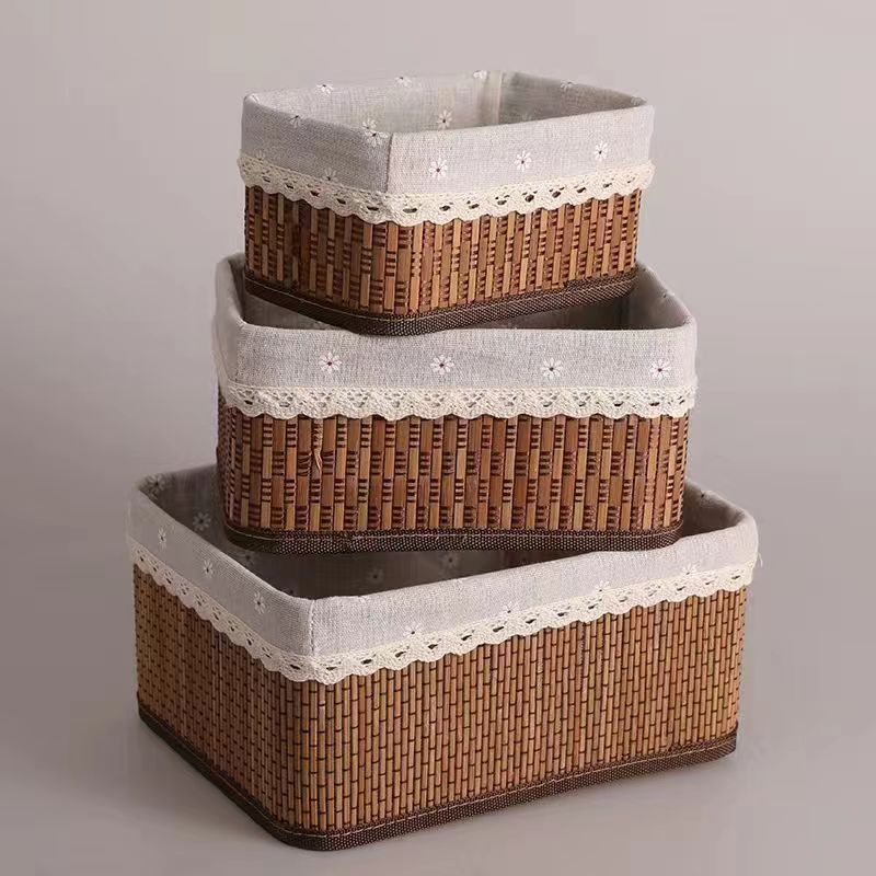 Decorative Storage Basket Beige | High & Bury