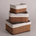 Decorative Storage Basket Beige | High & Bury