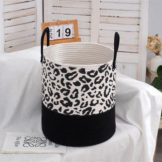 Decorative Storage Basket Black 36 | High & Bury