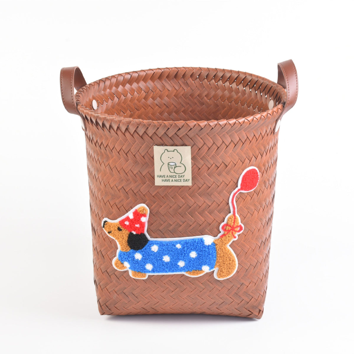 Decorative Storage Basket Brown Gray | High & Bury