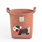 Decorative Storage Basket Brown Gray | High & Bury