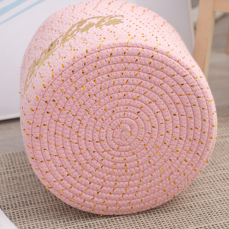 Decorative Storage Basket Cotton Textile | High & Bury