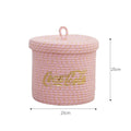 Decorative Storage Basket Cotton Textile | High & Bury