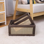 Decorative Storage Basket Dark Brown | High & Bury