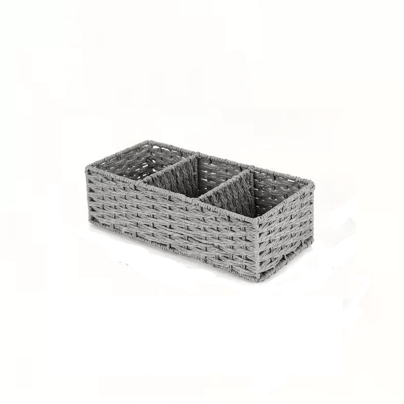Decorative Storage Basket Gray Brown | High & Bury