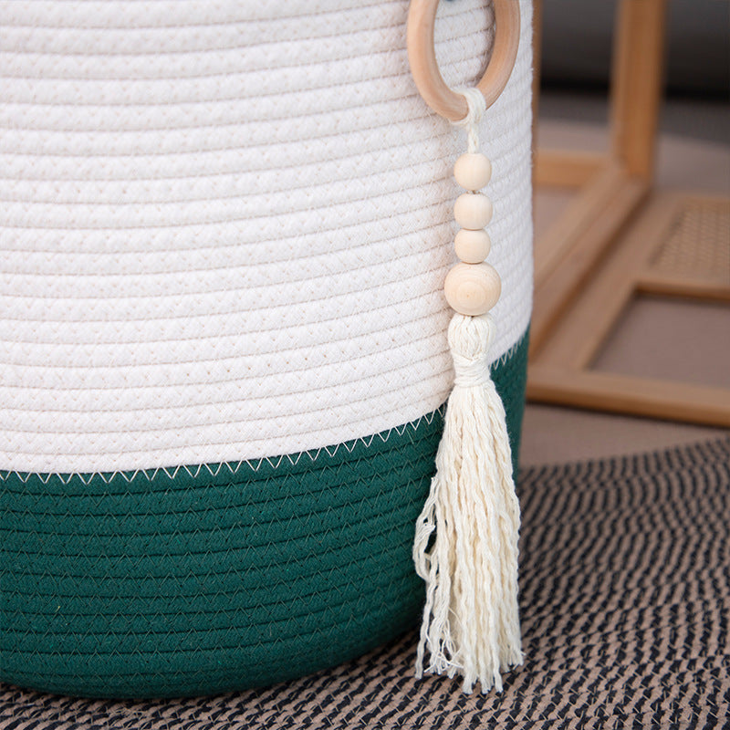 Decorative Storage Basket Green | High & Bury