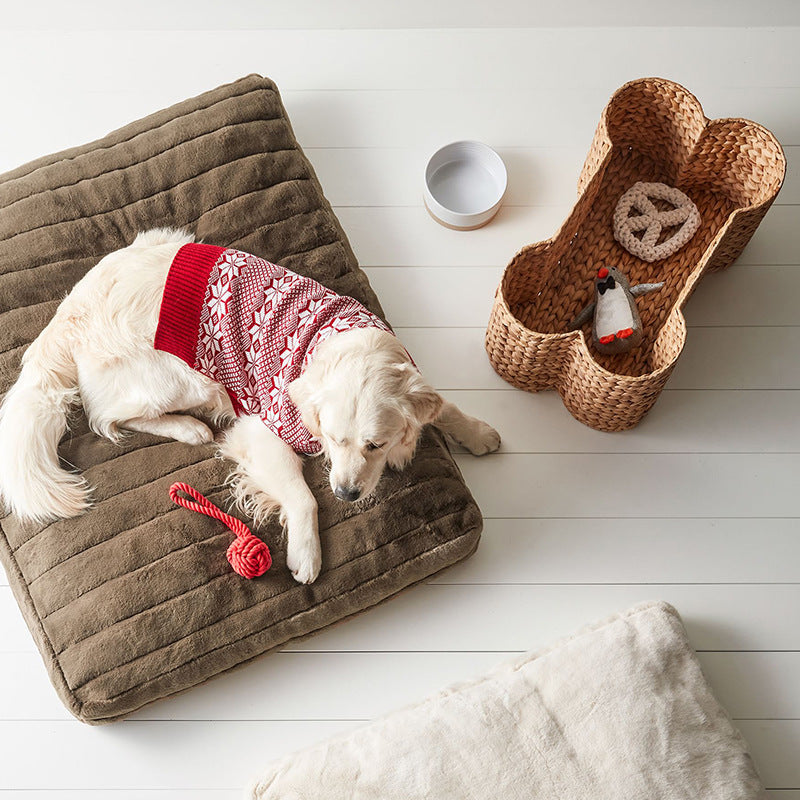 Decorative Storage Basket in Bone Design | High & Bury
