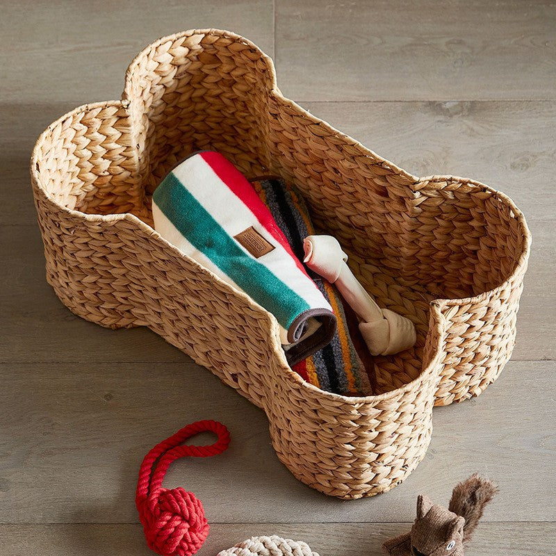 Decorative Storage Basket in Bone Design | High & Bury
