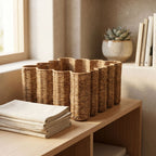 Decorative Storage Basket in Flower Design | High & Bury