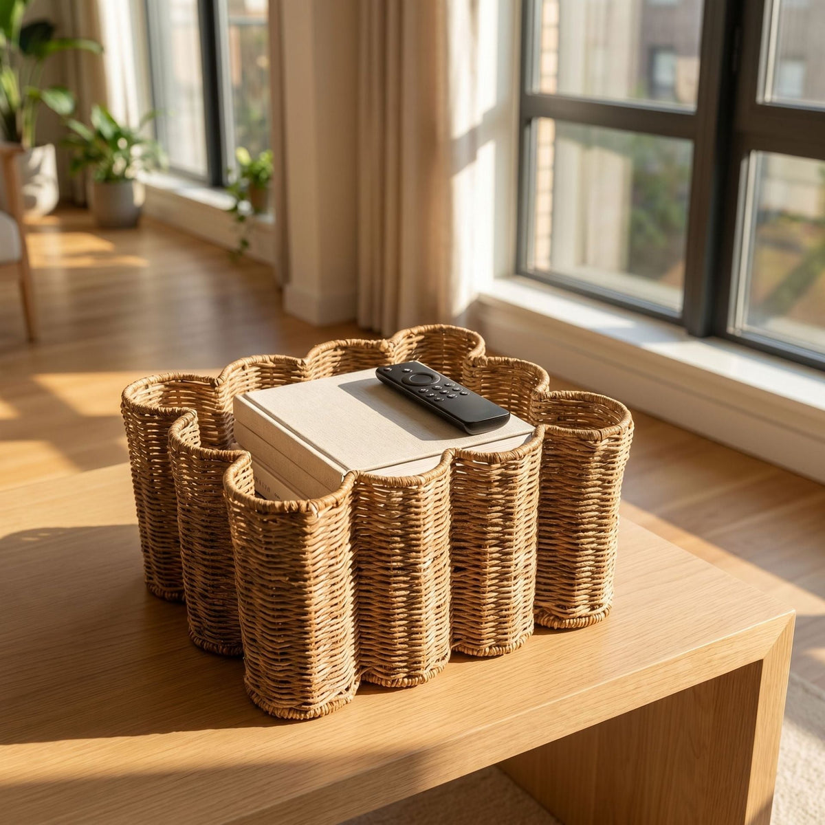 Decorative Storage Basket in Flower Design | High & Bury