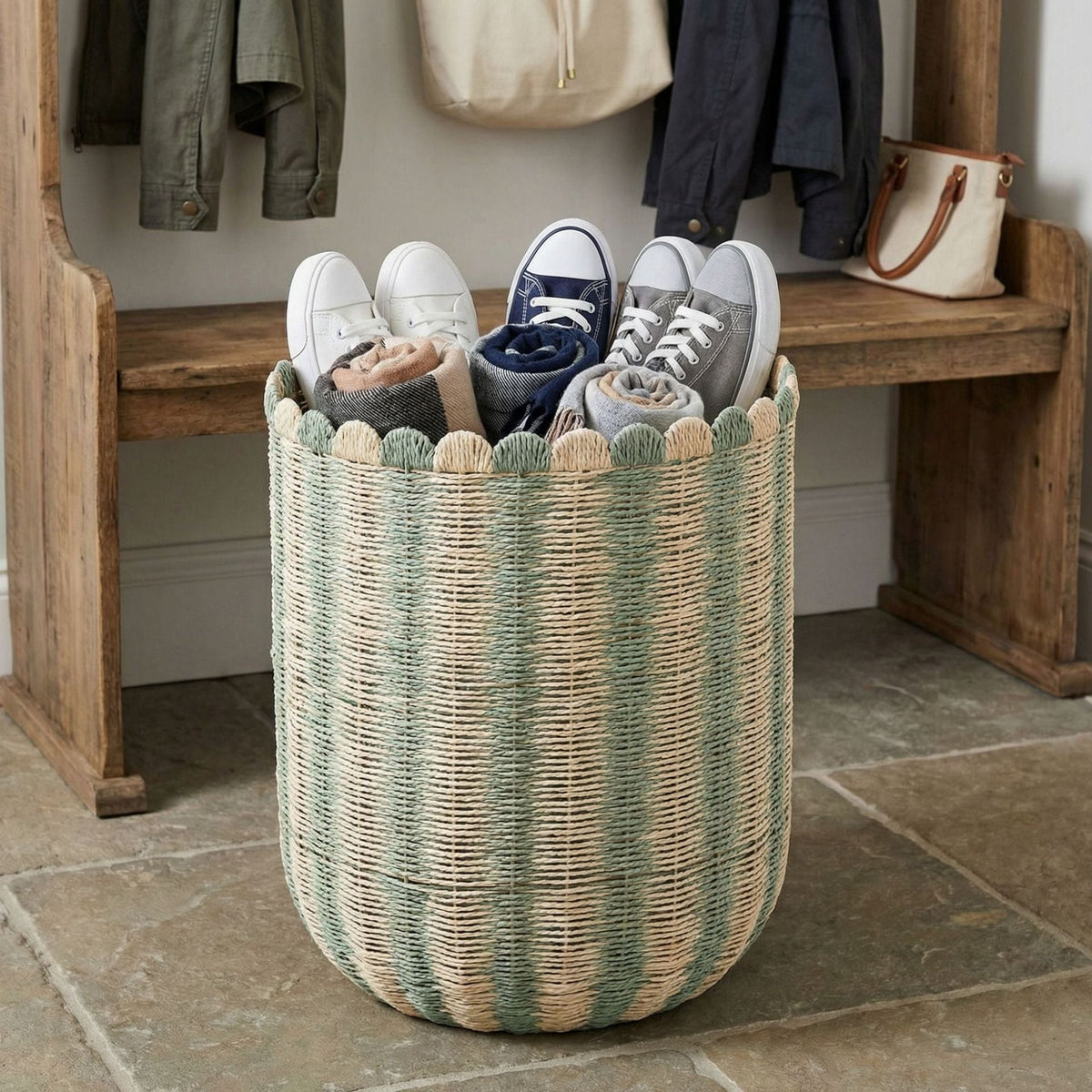 Decorative Storage Basket in Modern Design | High & Bury