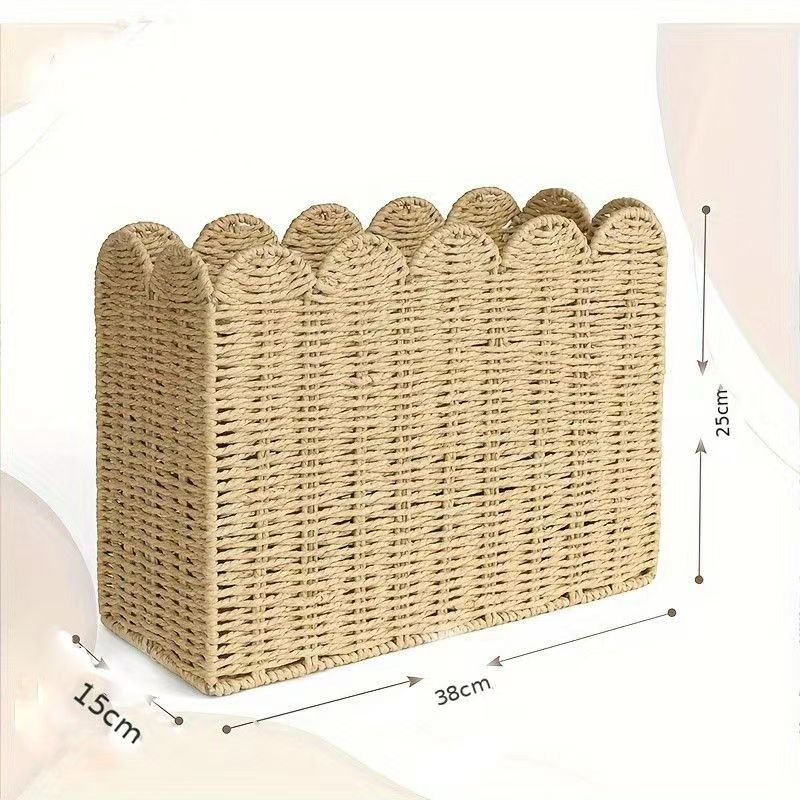 Decorative Storage Basket Khaki | High & Bury