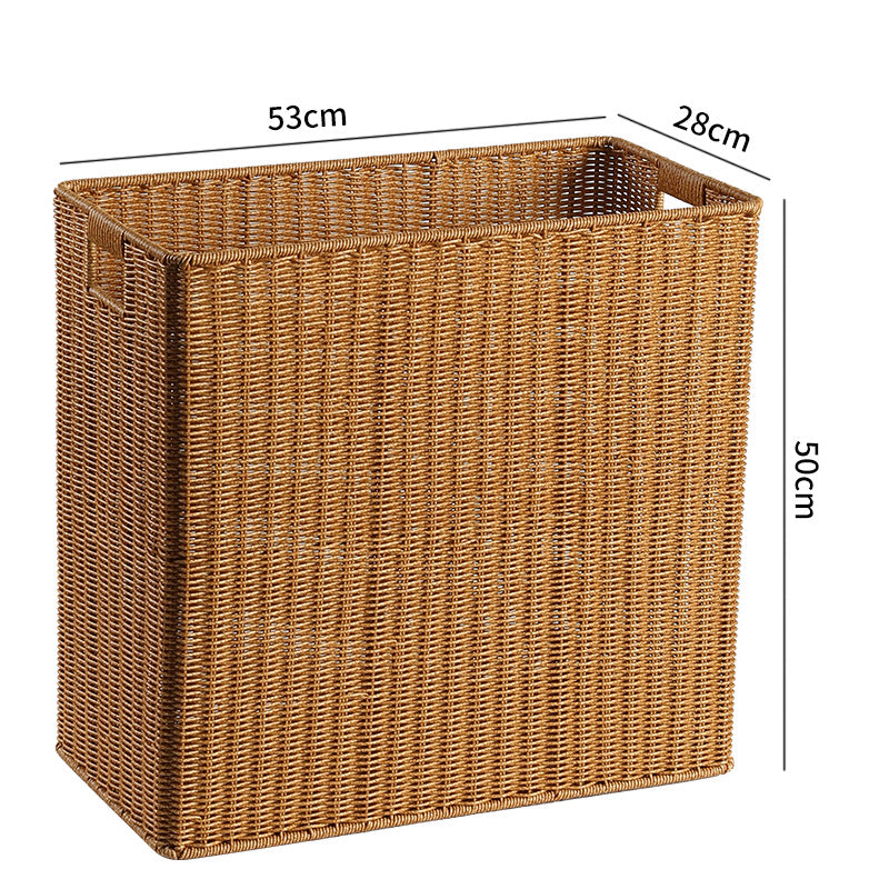Decorative Storage Basket Light Brown | High & Bury