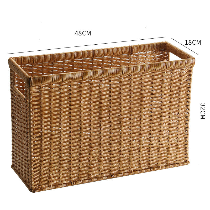 Decorative Storage Basket Light Brown | High & Bury