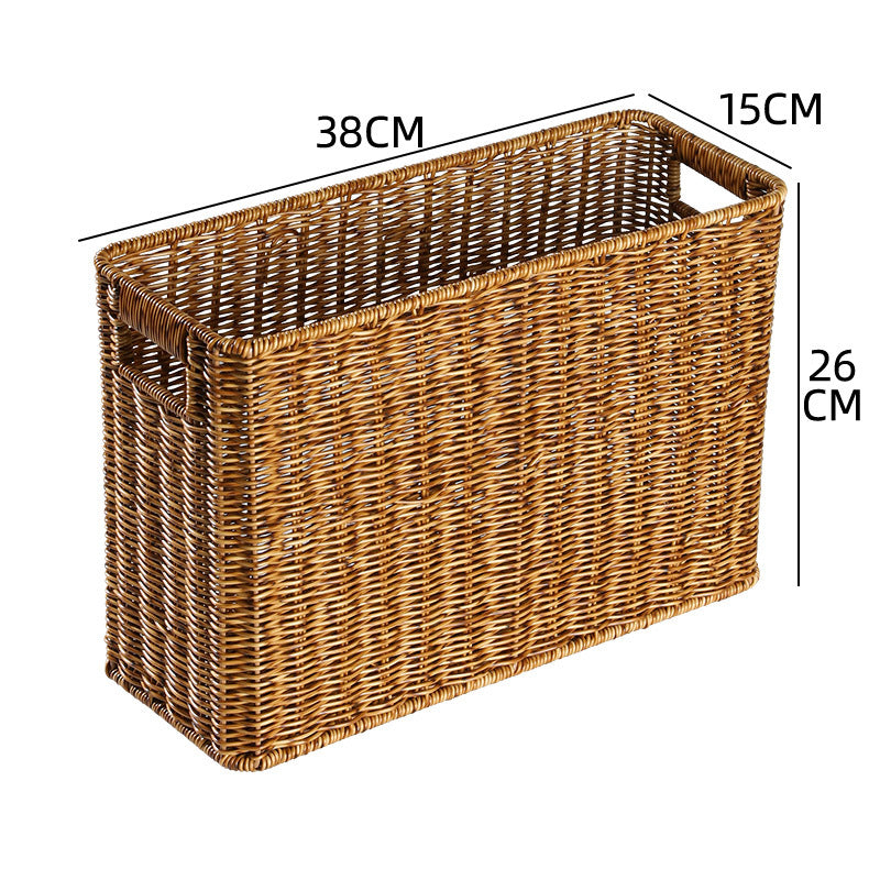 Decorative Storage Basket Light Brown | High & Bury