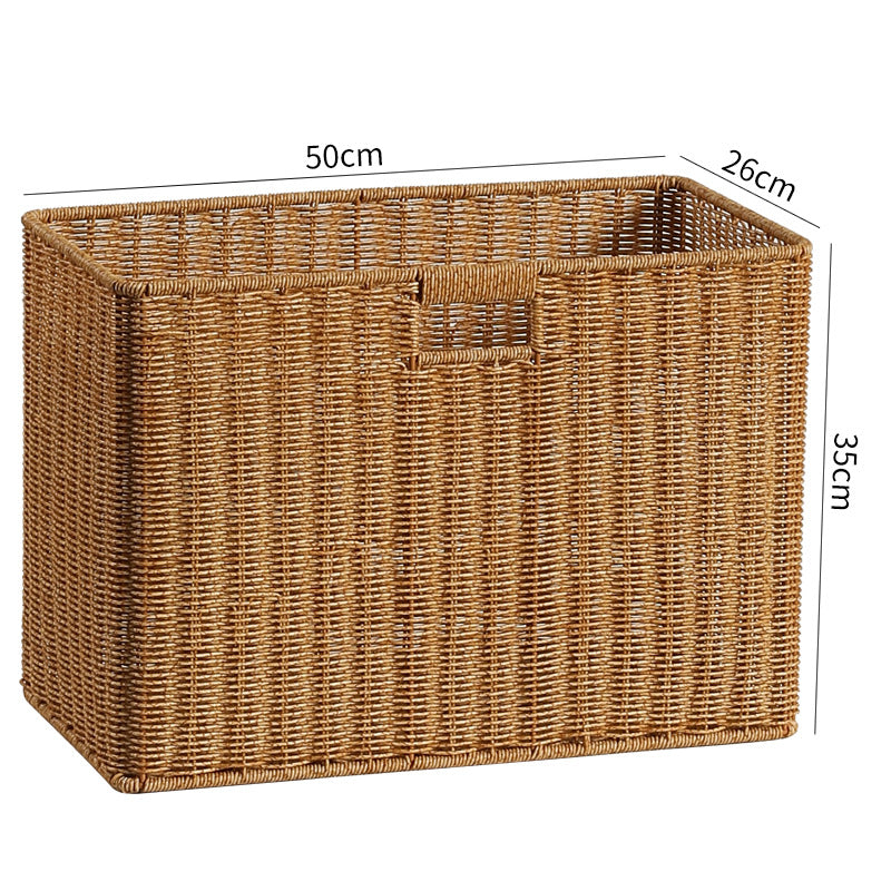 Decorative Storage Basket Light Brown | High & Bury