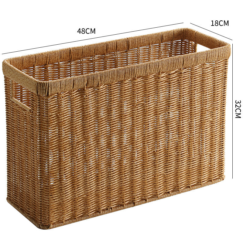 Decorative Storage Basket Light Brown | High & Bury