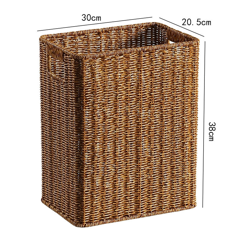 Decorative Storage Basket Light Brown | High & Bury