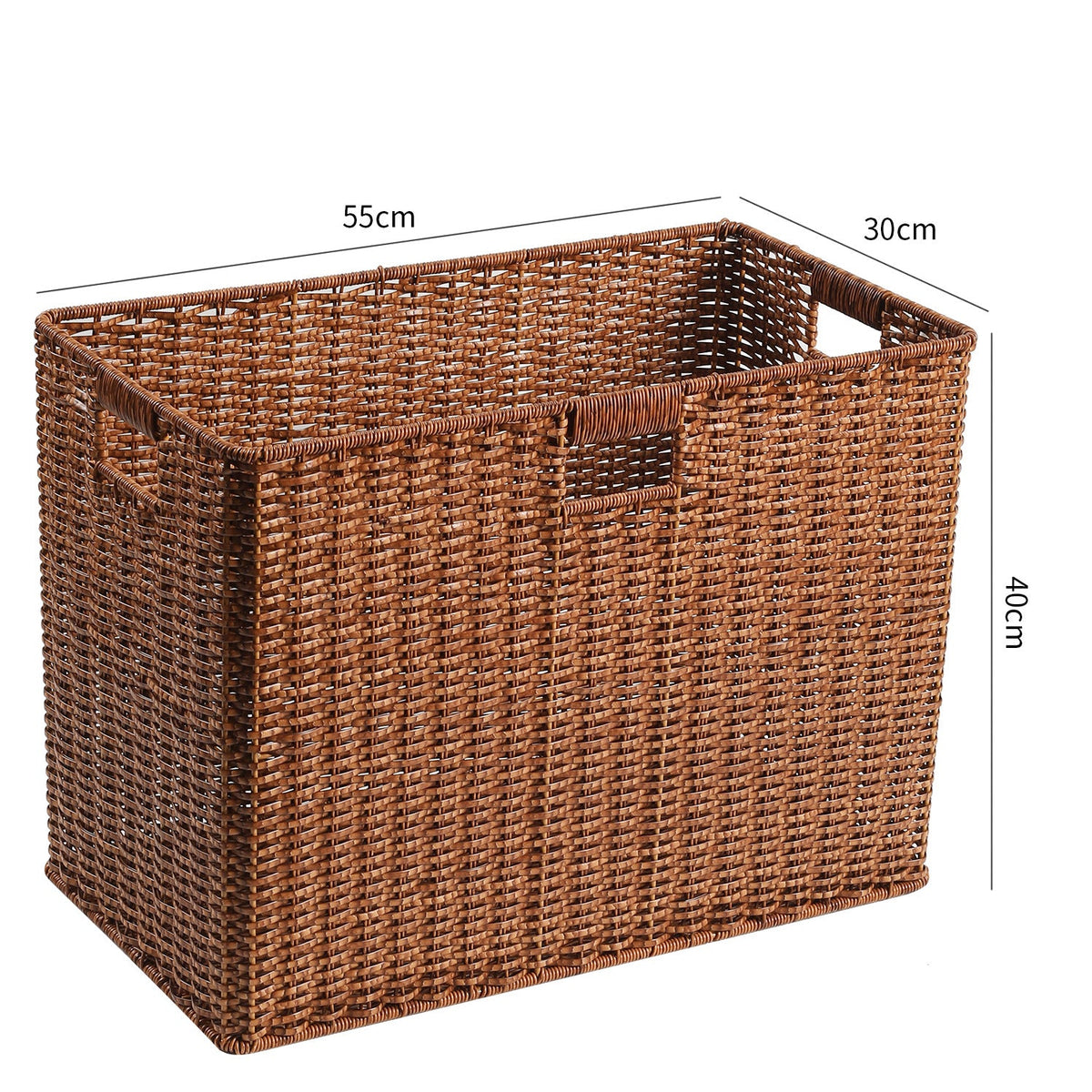 Decorative Storage Basket Light Brown | High & Bury