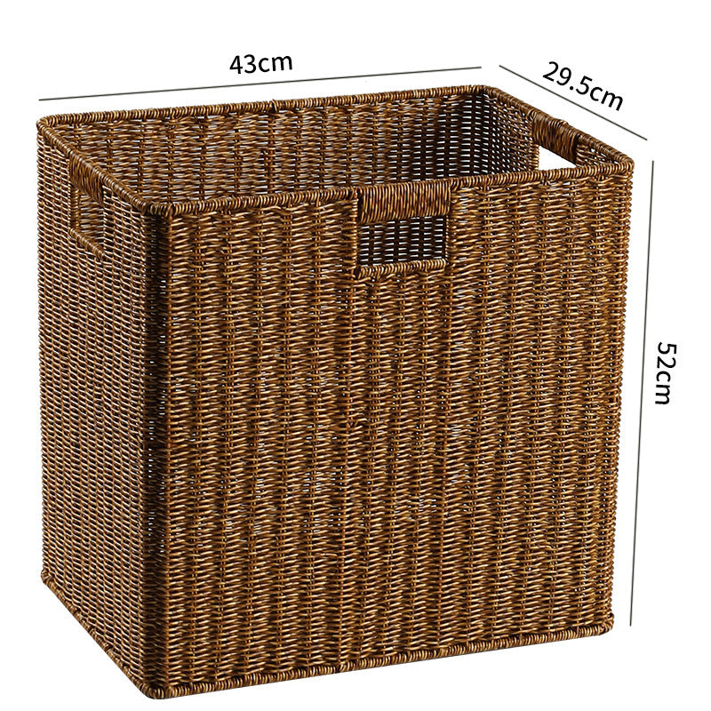 Decorative Storage Basket Light Brown | High & Bury
