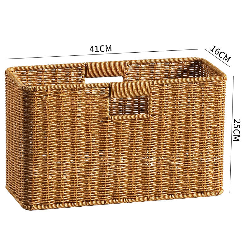 Decorative Storage Basket Light Brown | High & Bury