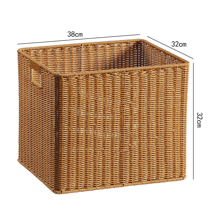 Decorative Storage Basket Light Brown | High & Bury
