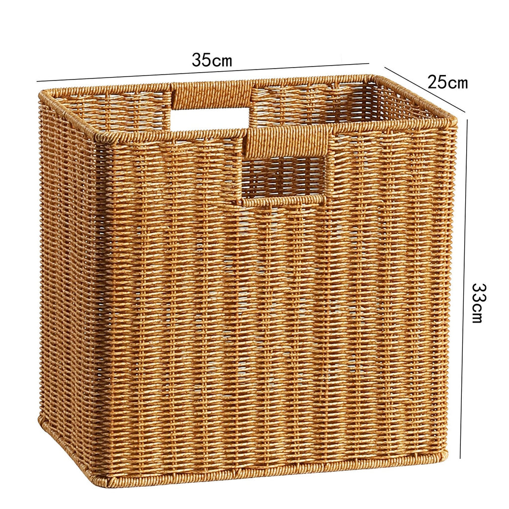 Decorative Storage Basket Light Brown | High & Bury