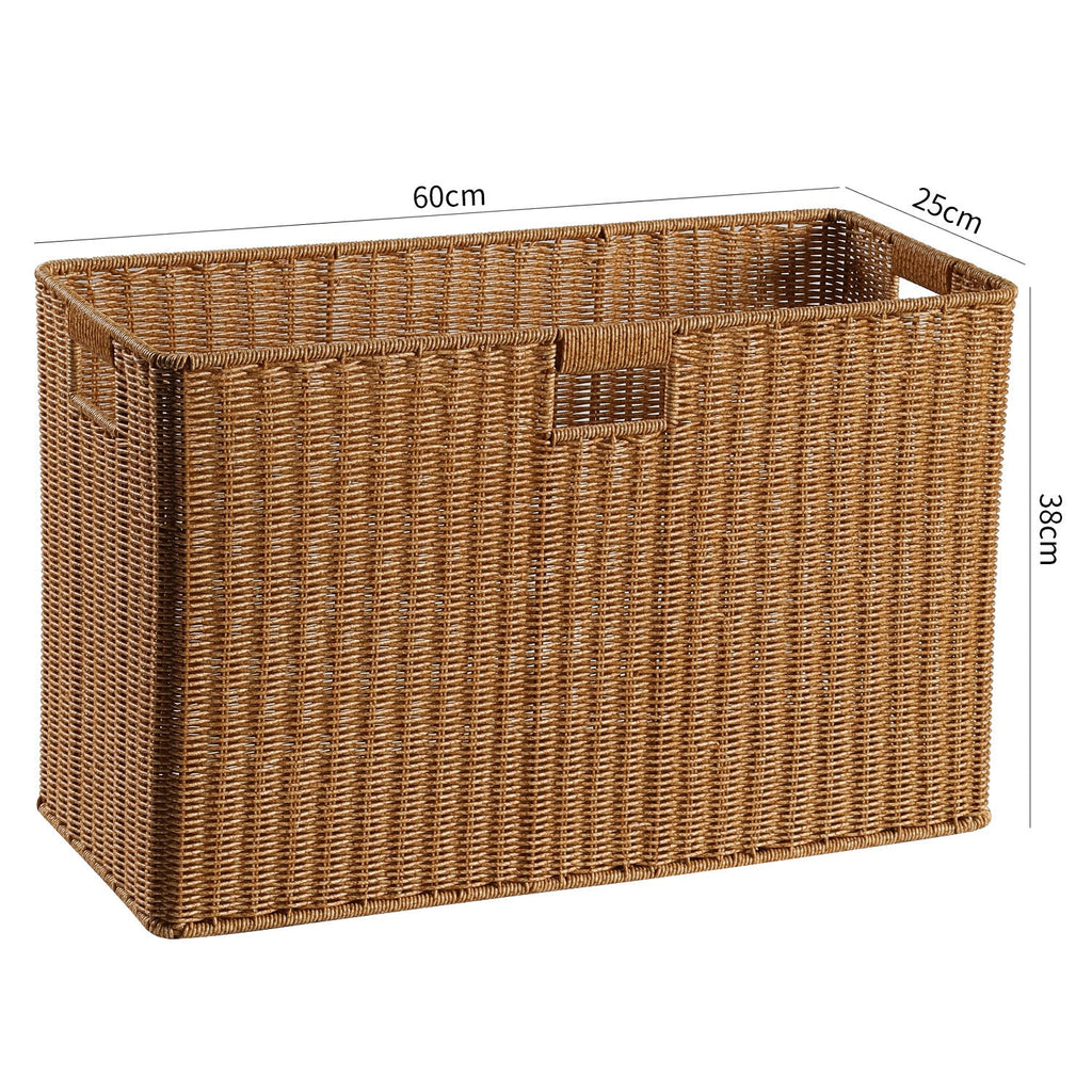 Decorative Storage Basket Light Brown | High & Bury