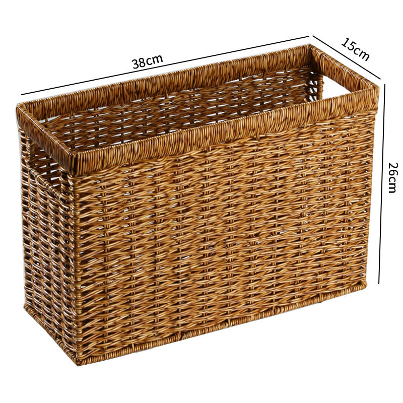 Decorative Storage Basket Light Brown | High & Bury