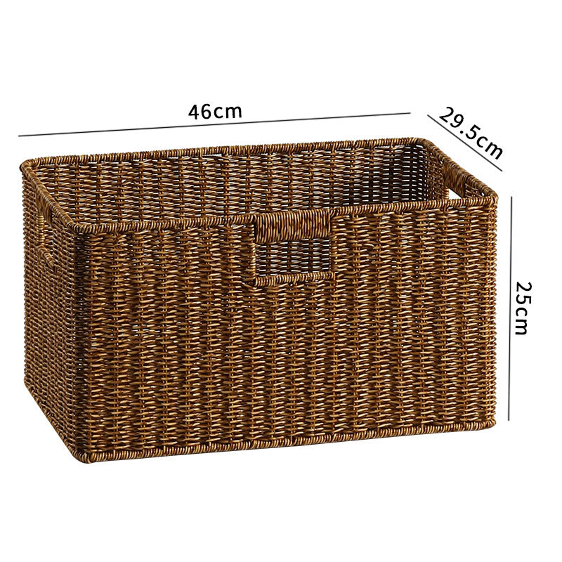 Decorative Storage Basket Light Brown | High & Bury