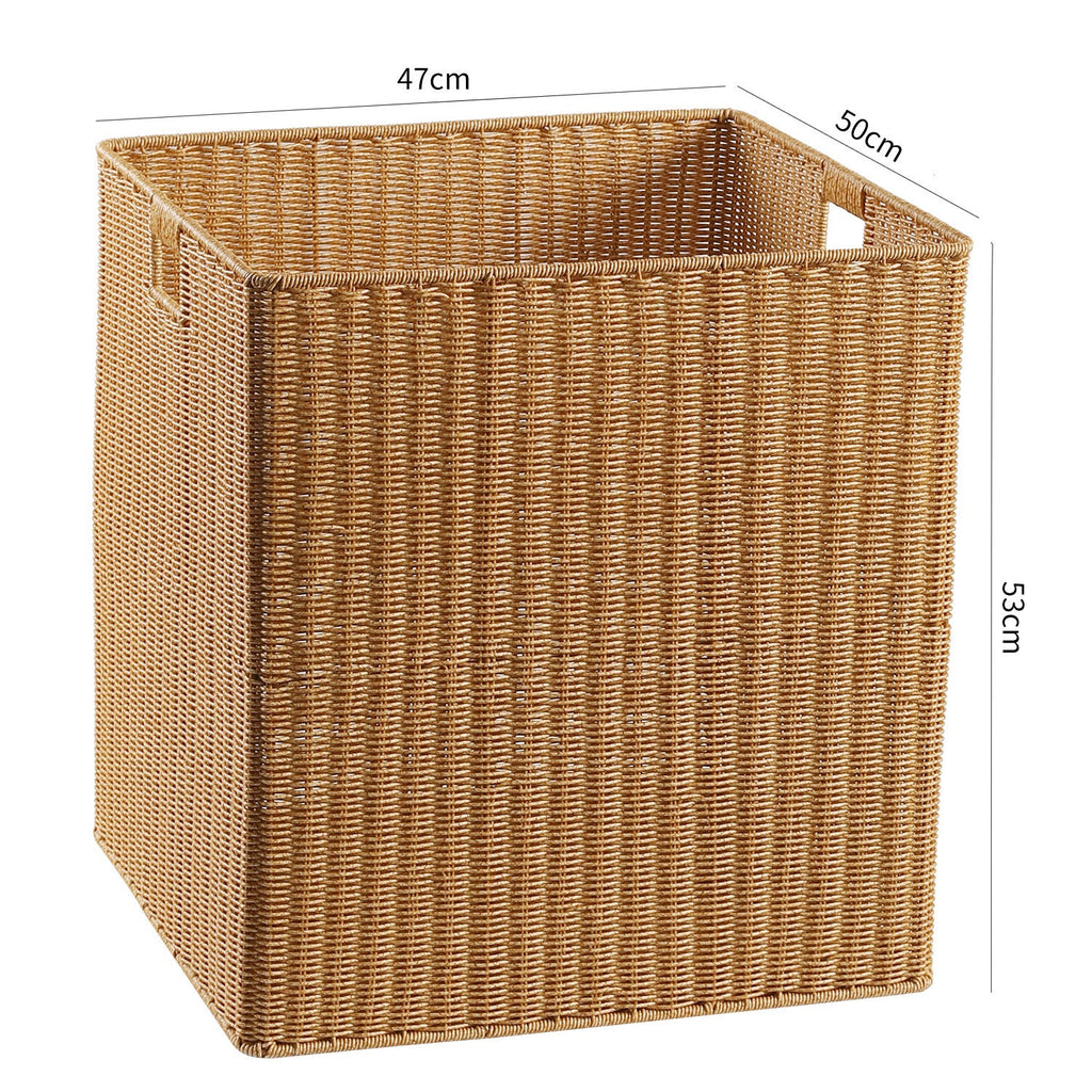 Decorative Storage Basket Light Brown | High & Bury