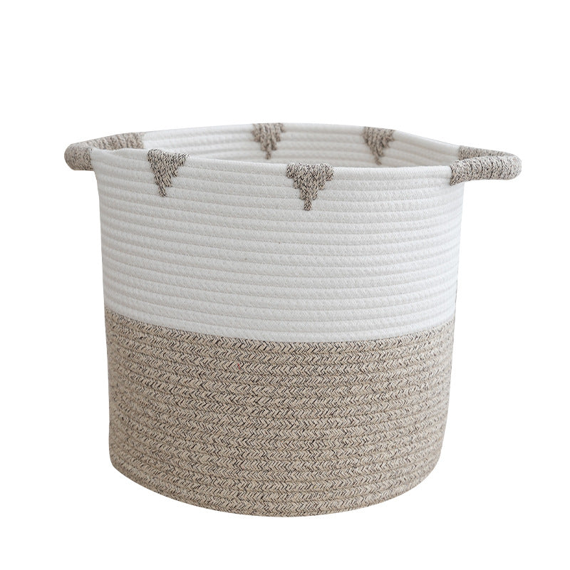Decorative Storage Basket Light Grey Pink | High & Bury