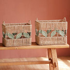 Decorative Storage Basket made of Natural Material Soft Textile | High & Bury
