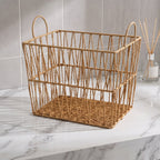 Decorative Storage Basket made of Woven Natural Material | High & Bury