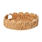 Decorative Storage Basket made of Woven Natural Material Small Green Beige | High & Bury