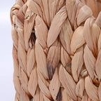 Decorative Storage Basket made of Woven Natural Material Small Green Beige | High & Bury