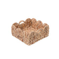 Decorative Storage Basket made of Woven Natural Material Small Green Beige | High & Bury