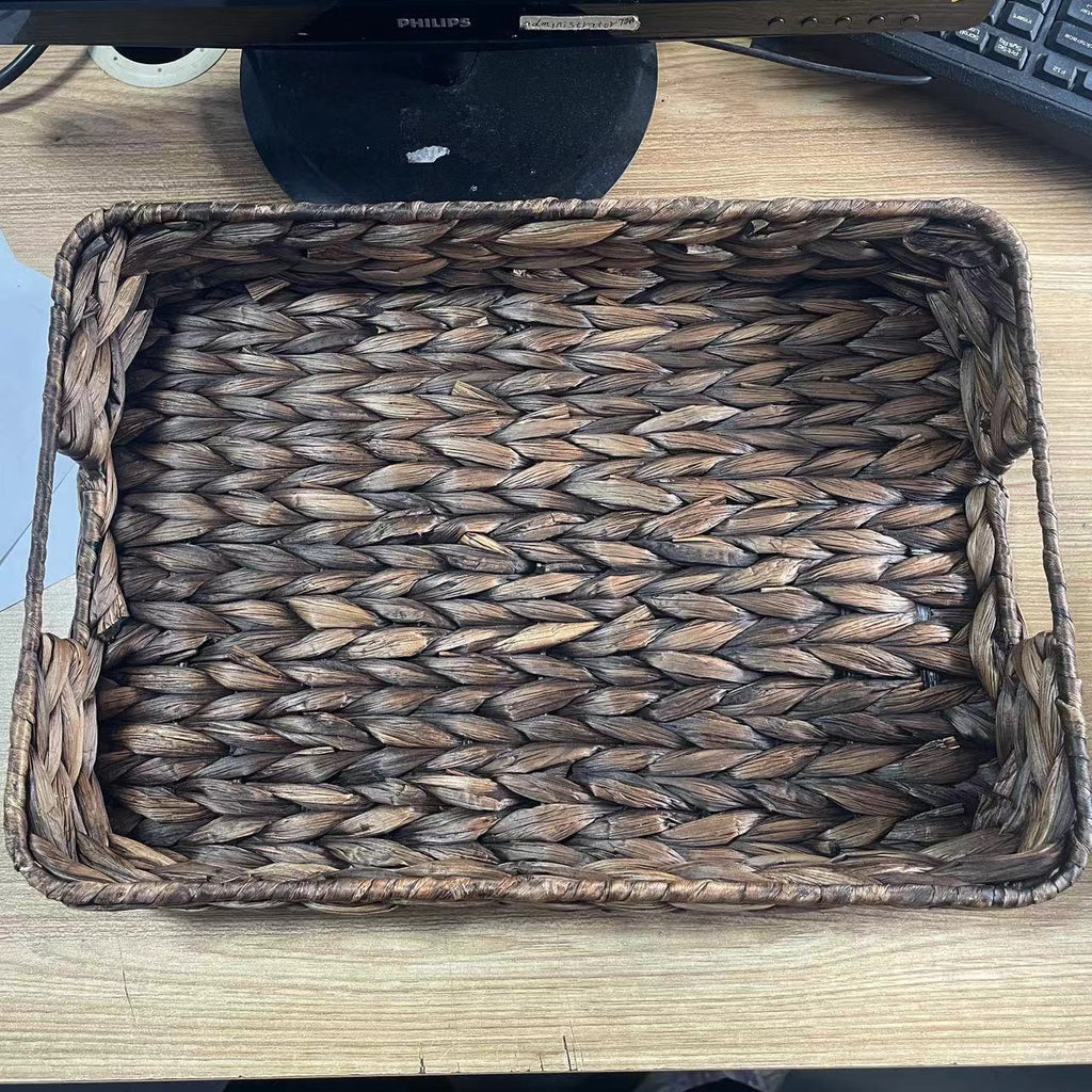 Decorative Storage Basket Natural Brown | High & Bury