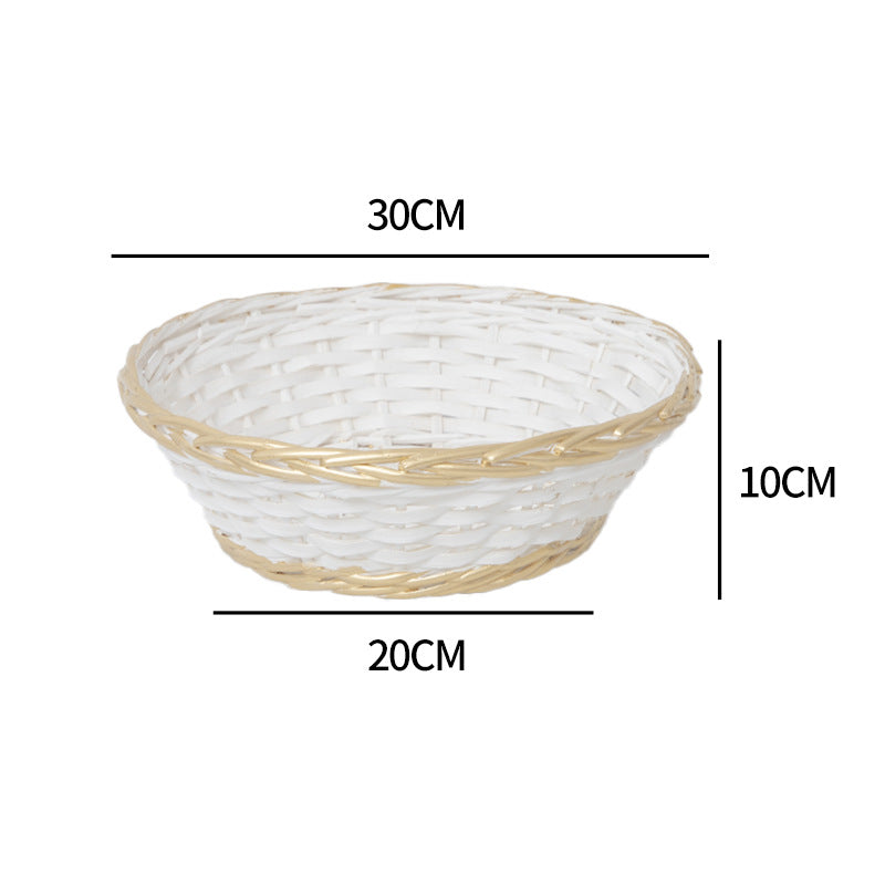 Decorative Storage Basket with Braided Frame | High & Bury