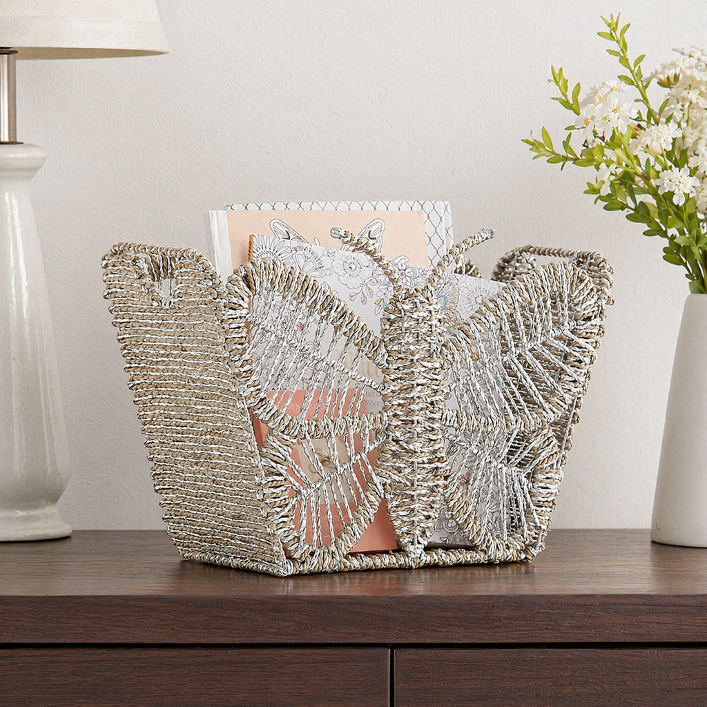 Decorative Storage Basket with Butterfly Design | High & Bury