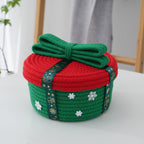 Decorative Storage Basket with Christmas Motif | High & Bury