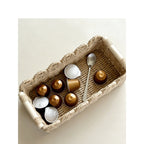 Decorative Storage Basket with Ergonomic Handles | High & Bury
