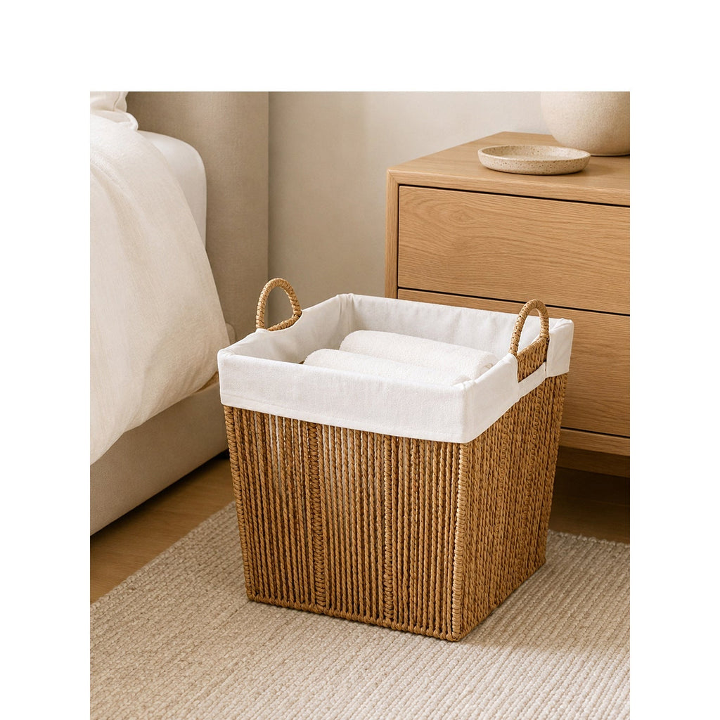 Decorative Storage Basket with Fabric Insert | High & Bury