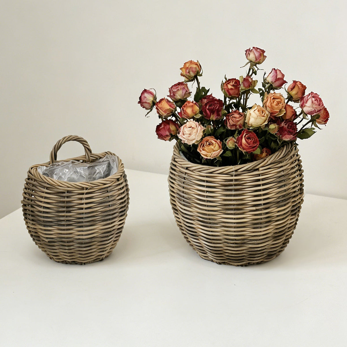 Decorative Storage Basket with Handle | High & Bury