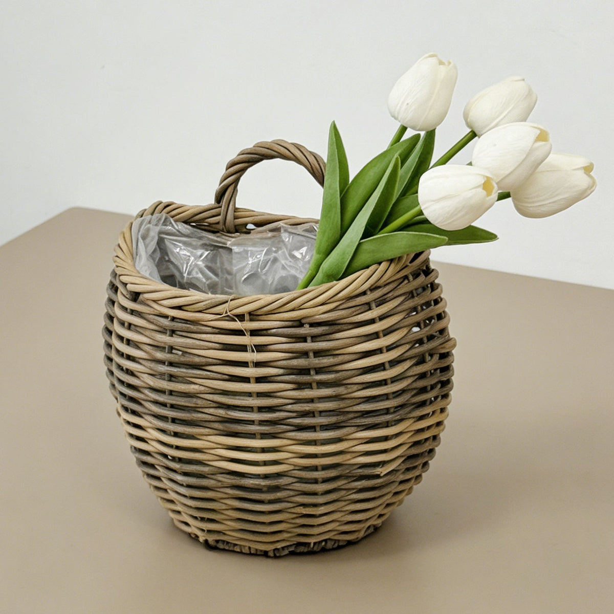 Decorative Storage Basket with Handle | High & Bury