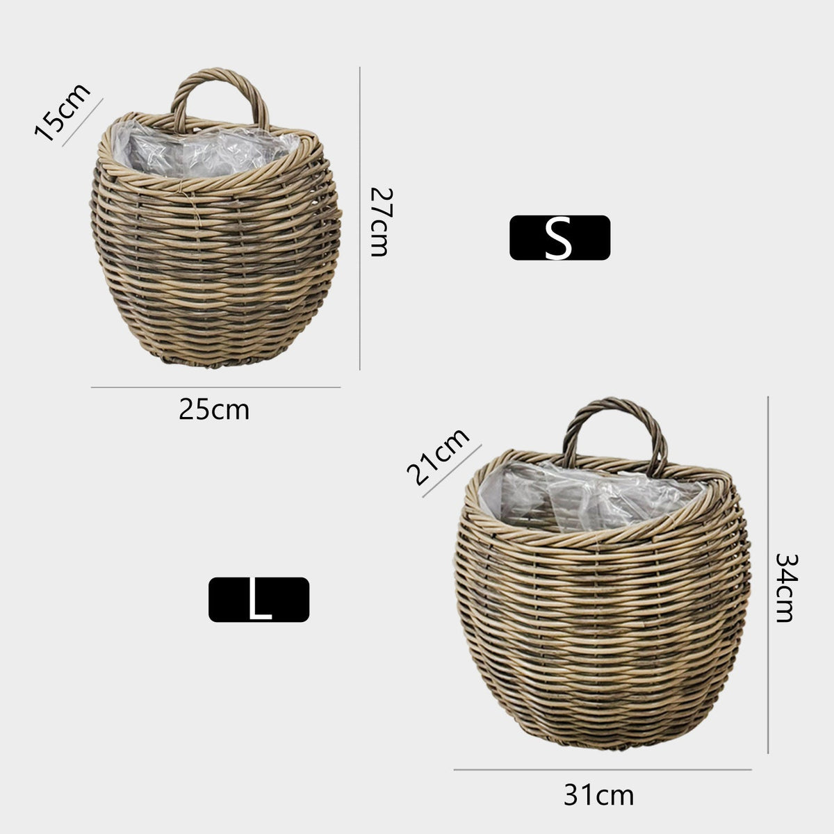 Decorative Storage Basket with Handle | High & Bury