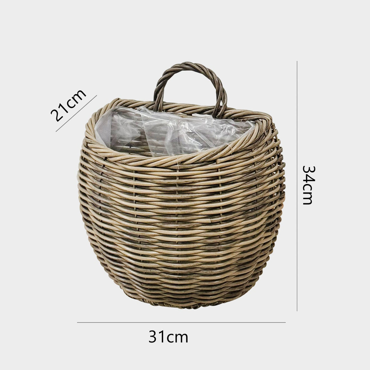 Decorative Storage Basket with Handle | High & Bury