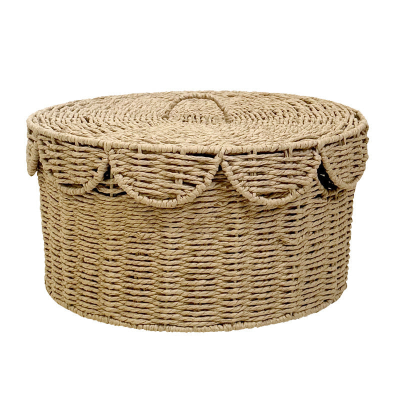 Decorative Storage Basket with Lid | High & Bury