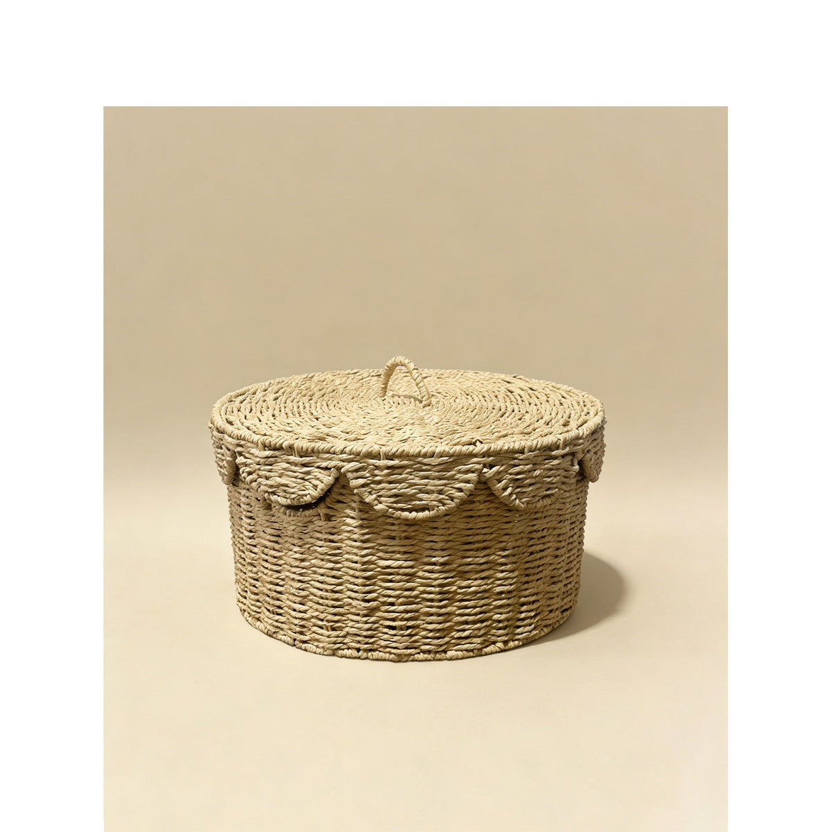 Decorative Storage Basket with Lid | High & Bury