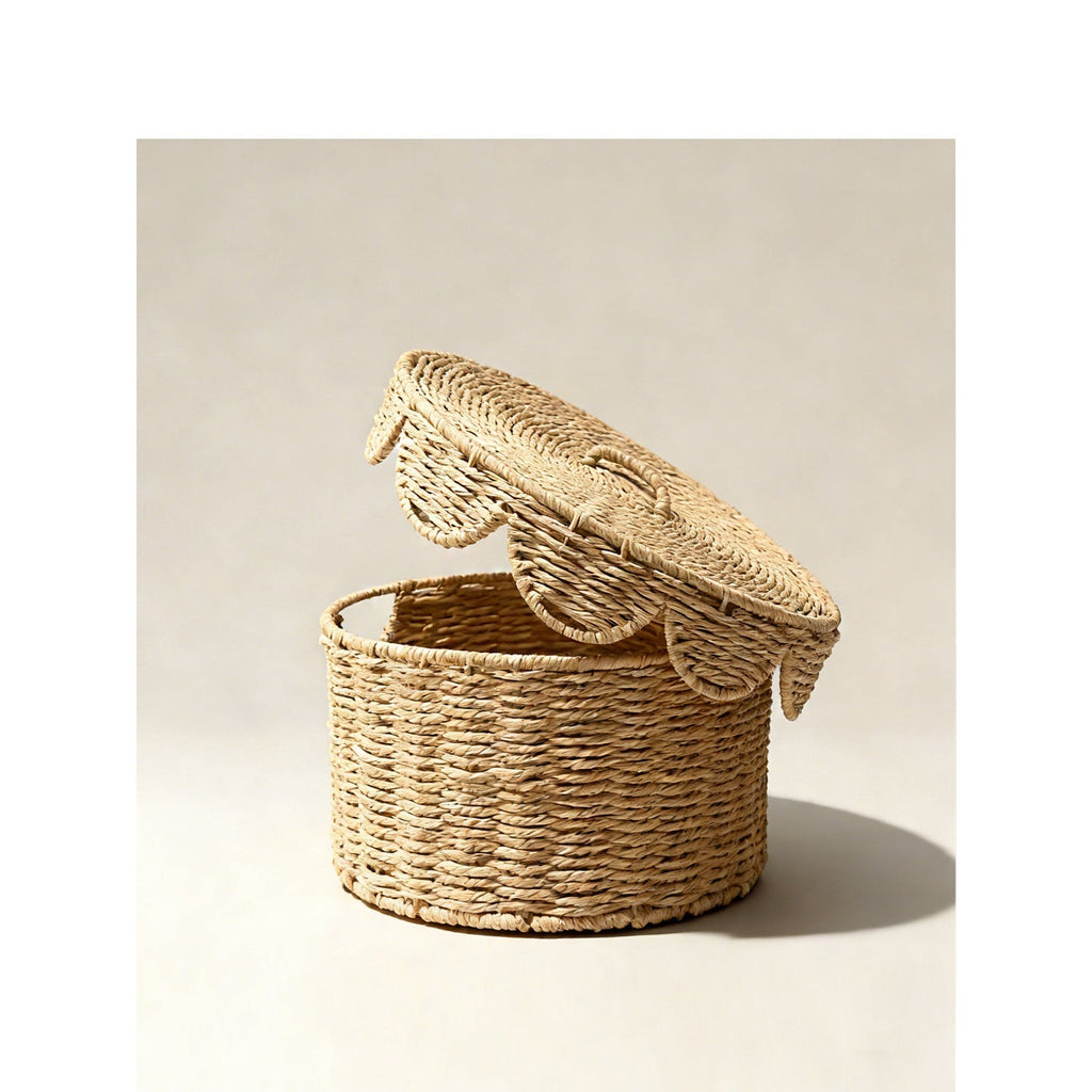Decorative Storage Basket with Lid | High & Bury